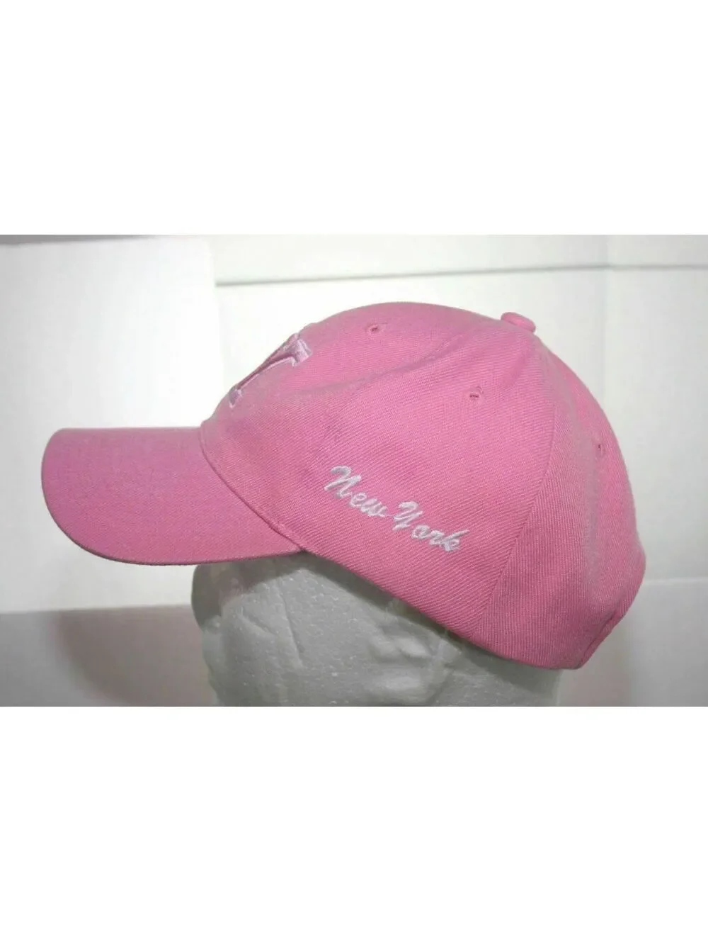 Pink New York Hat - New York City Acrylic Strapback Baseball Cap